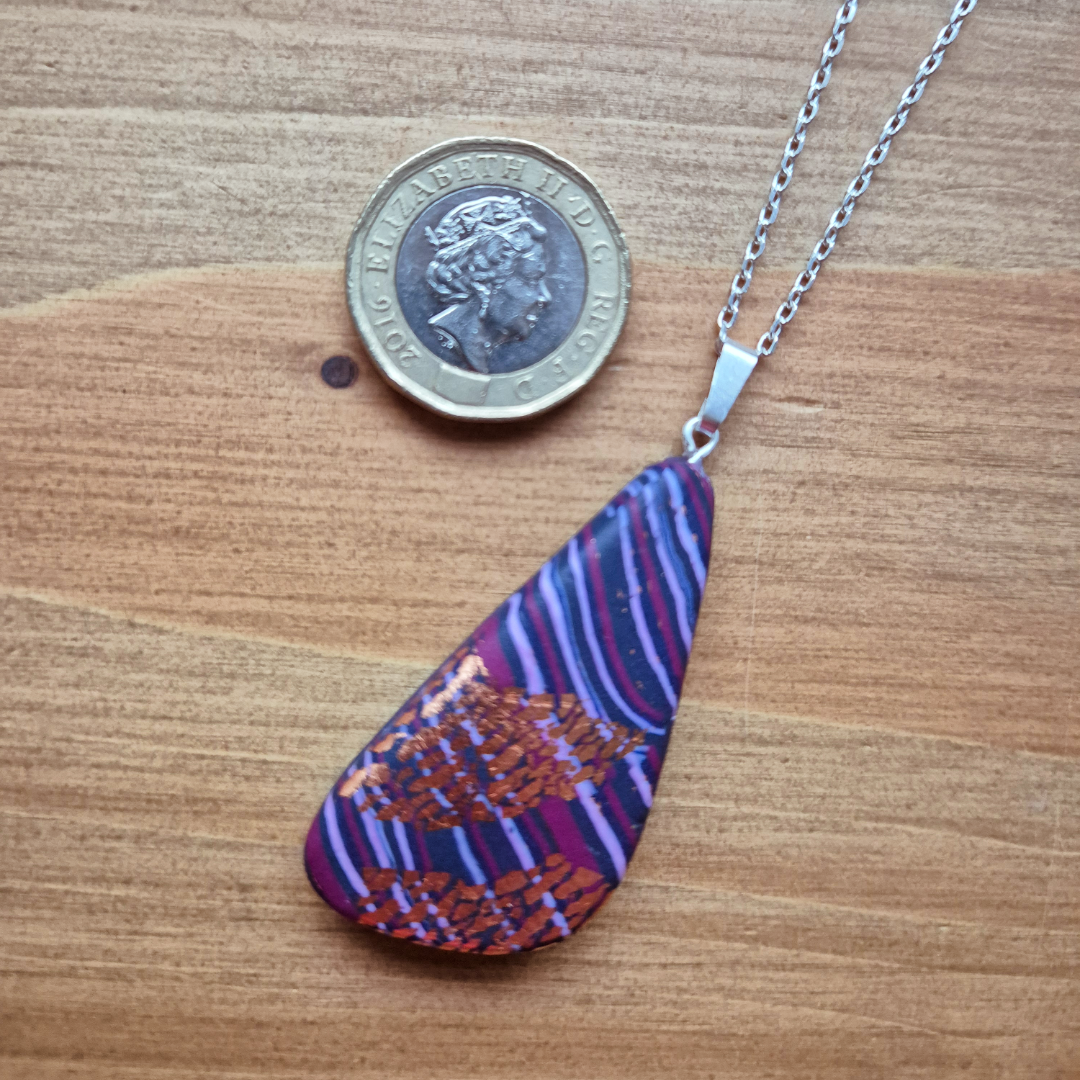 Purple Daze Drop: Handmade Pendant