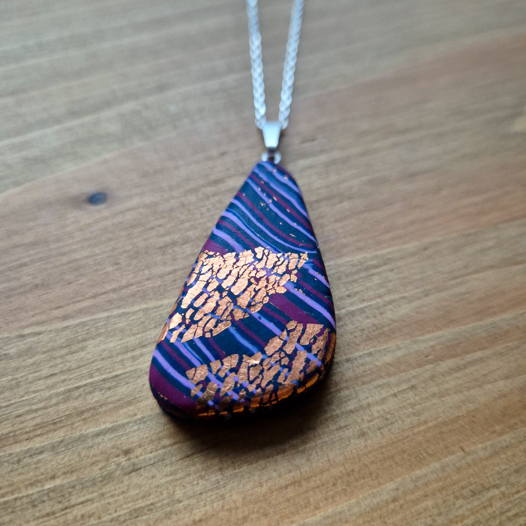 Purple Daze Drop: Handmade Pendant