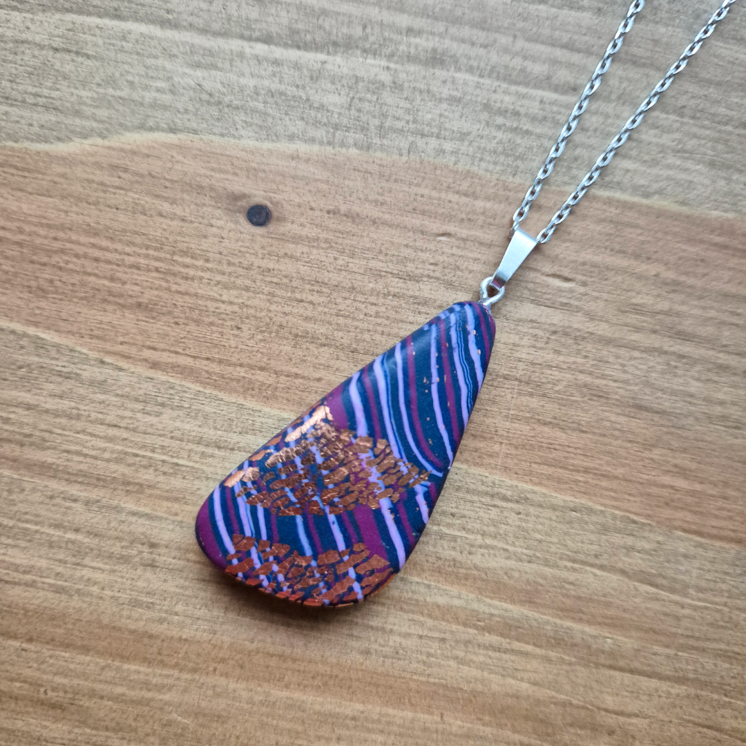 Purple Daze Drop: Handmade Pendant