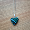 Dark River Heart: Handmade Pendant