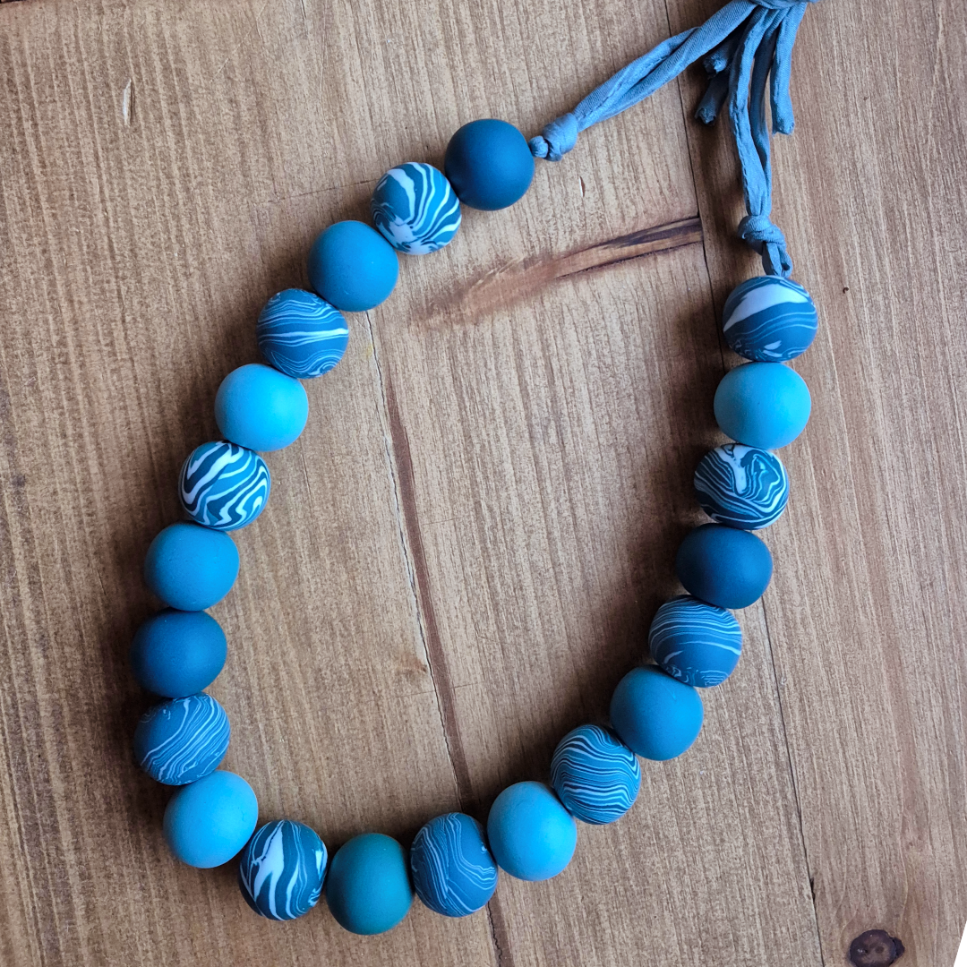 Ocean Waves: Handmade Necklace 1/2