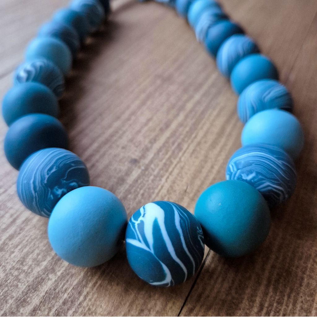Ocean Waves: Handmade Necklace 1/2