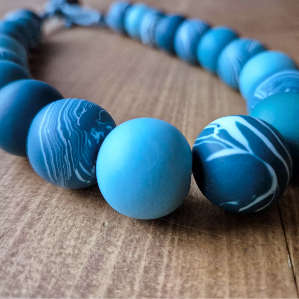 Ocean Waves: Handmade Necklace 1/2
