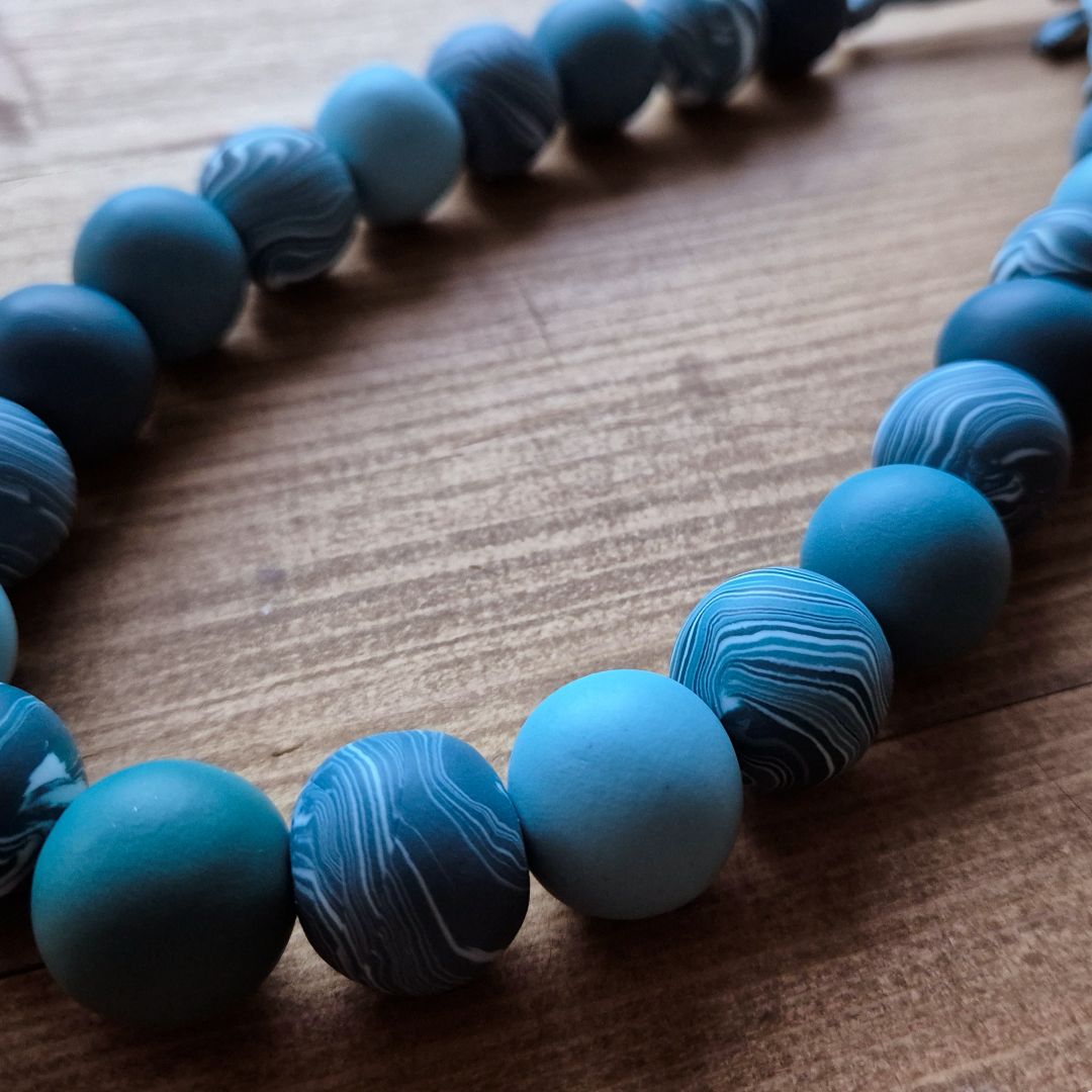 Ocean Waves: Handmade Necklace 1/2