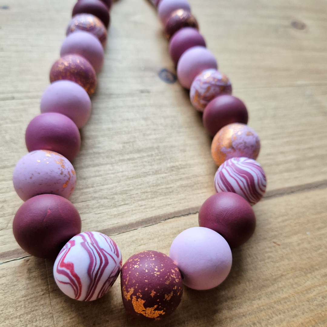 Heather Shimmer: Handmade Necklace 1/1