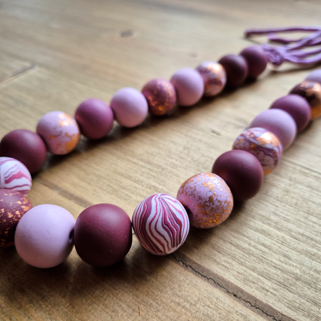 Heather Shimmer: Handmade Necklace 1/1